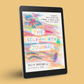 The Self-Worth Journal inside an iPad