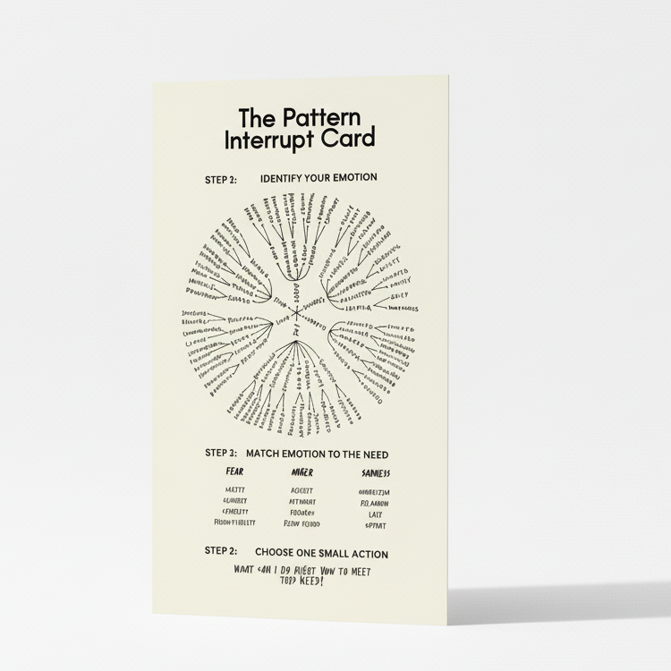 The back of the Pattern Interrupt Card